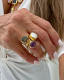 TRIO STONE RING