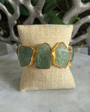 GREEN AVENTURINE STATEMENT CUFF