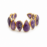 AMETHYST DROP SHAPE STATEMENT CUFF