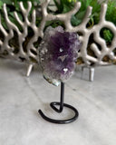 AMETHYST ON BLACK STAND
