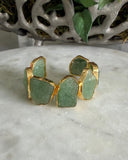 GREEN AVENTURINE STATEMENT CUFF