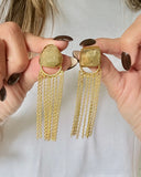 PREHNITE FALL EARRING