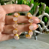 OPEN STONE HOOP EARRING