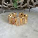 RAW CITRINE STATEMENT CUFF