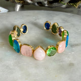 MIXED GEMSTONE CUFF