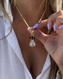 CRYSTAL & TOURMALINE CHAIN
