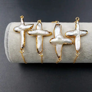 PEARL CROSS BRACELETS