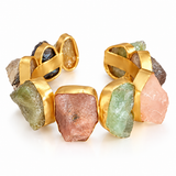 MULTI STONE RAW CUFF