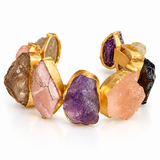 MULTI STONE RAW CUFF