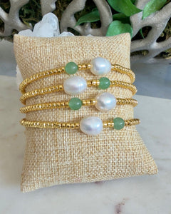 PEARL & AVENTURINE BRACELET