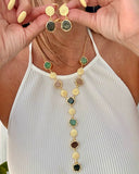MULTISTONE LONG NECKLACE SET
