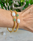 PEARL & AVENTURINE BRACELET