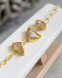 RAW PINK QUARTZ BRACELETS