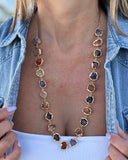 MULTISTONE  LONG NECKLACE
