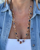 MULTISTONE  LONG NECKLACE