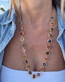 MULTISTONE  LONG NECKLACE