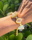 FIVE RAW CRYSTAL BRACELET