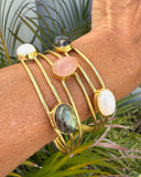 MULTISTONE BRACELET CUFF