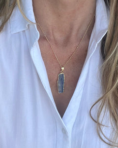 KYANITE BAR NECKLACES