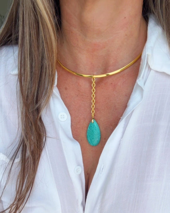 AMAZONITE CHOKER