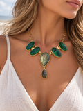MALACHITE & LABRADORITE NECKLACE