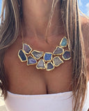 RAW AGATE STATEMENT CHOKER