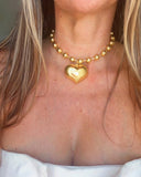 BIG HEART GOLD CHOKER EXTENDED