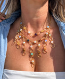 GEMSTONE WATERFALL NECKLACE