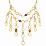 GEMSTONE WATERFALL NECKLACE