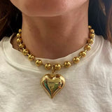 BIG HEART GOLD CHOKER EXTENDED
