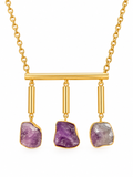 AMETHYST TRINITY NECKLACE