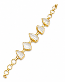 FIVE RAW CRYSTAL BRACELET