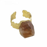 RAW CITRINE RING