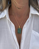 SEA JASPE PENDANT NECKLACE