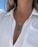 SEA JASPE PENDANT NECKLACE