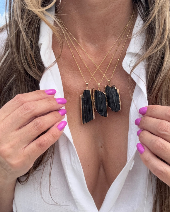 TOURMALINE STRIPED NECKLACES