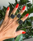 SQUARE TOURMALINE RING