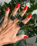 SQUARE TOURMALINE RING