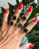 TINI TOURMALINE SQUARE RING