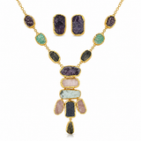RAW MULTISTONE NECKLACE SET