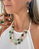 SET DOUBLE GEMSTONE CHOKER