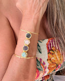 FOUR STONE CRYSTAL CUFF