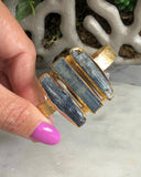 RAW KYANITE CRYSTAL CUFF