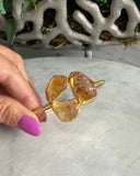 RAW CITRINE CUFF
