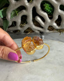 RAW CITRINE CUFF
