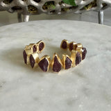 RAW GARNET STATEMENT CUFF