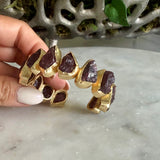 RAW GARNET STATEMENT CUFF