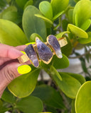 RAW AMETHYST THREE STONE