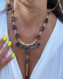 RAW AMETHYST STATEMENT NECKLACE