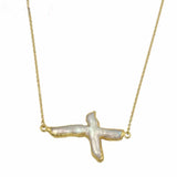 PEARL CROSS NECKLACES